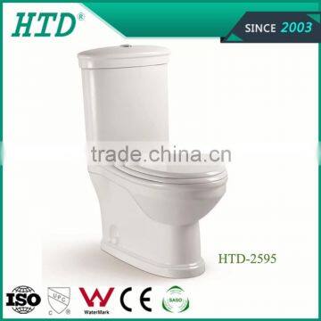 HTD-MY-2595 Sanitary Ware CE certificate Washdown two piece close stool