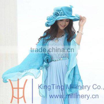 Wholesale Fashion Ladies Organza Church Hat