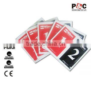 Dry / wet cleaning nonwoven lint free glass cleaning wipes