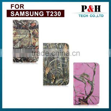 Fashion Beautifull Rotate Tablet PC Leather Case for Samsung T230