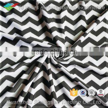80 nylon 20 lycra print wave stock swimwear fabric