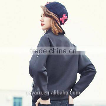 Latest Design Western Fahsionable Ladies Short Coat Custom Baseball Jersey for Women Korean Style Casual Jackets for Teen Girls photo-4