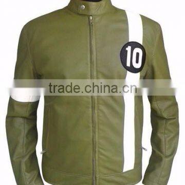 Custom men leather jacket with custom logo