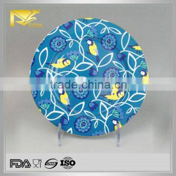 china supplier decal dinner plate, ceramic plate, decorative plate