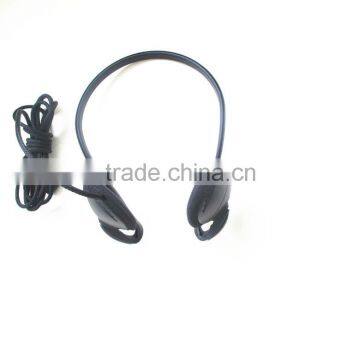low cost back neck headset suit for train/bus/airline