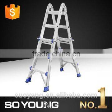 aluminum giant ladder with telescopic steps 4*3 3.6M