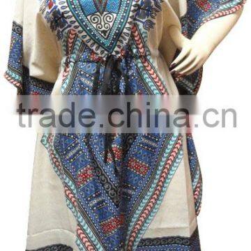 RTCF-11 Dakshi Print New Design Dress For Women Pure Rayon Caftan / Kaftans From Jaipur India Wholesale Mix Lot