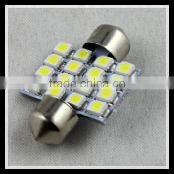 automobile accessory parts for car lighting 16SMD xenon lamp led festoon lights