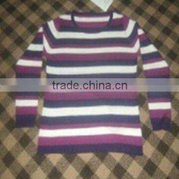 Men's Knitted Pullover Stripe Sweater