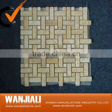 Stone Mosaic Tile on Mesh