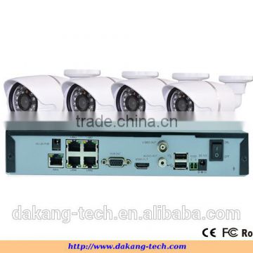 4ch POE nvr kit,IP Camera and P2P NVR, H.264 POE NVR Kit,960P/720P camera dvr kit POE NVR Kit