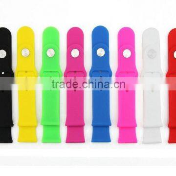 Colorful Wrist Bands for Apple Iwatch Soft Rubber Watch Straps Wearable Bands for 38mm 42mm Iwatch DIY Own Apple Smart Watch photo-3