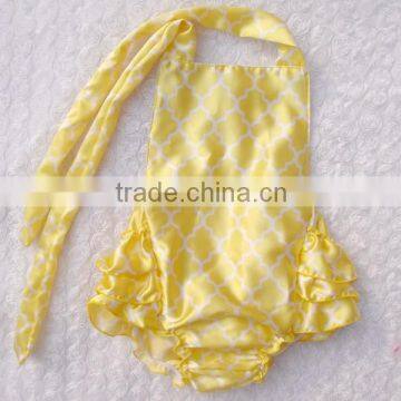 KP-BUBR033 Baby girl yellow one piece swimwear toddler baby beach wear 2015