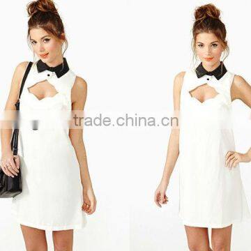2013 sexy Ladys unique design chiffon office dress