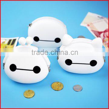 Kids mini silicone coin wallet for gift