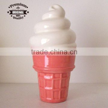 ceramic Strawberry Ice Cream Cone cup