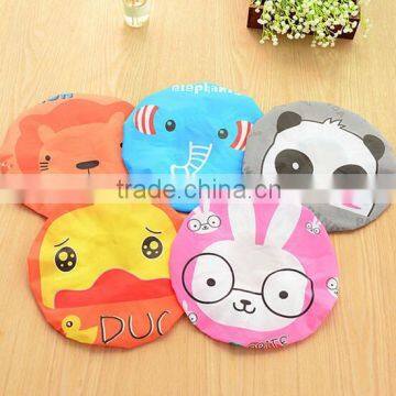 Cute Waterproof Double Layer Children Shower Cap /Lovely Spa Bathing Dust Cap/Kids Cartoon Shower Hat