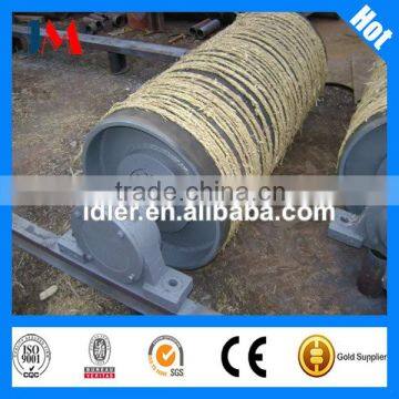 Belt conveyor power plant head tail pulley