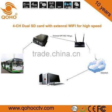 TWO 128GB Each SD Car Mobile DVR GPS / 3G / 4G / WIFI 4-Channel for Vehicles photo-3