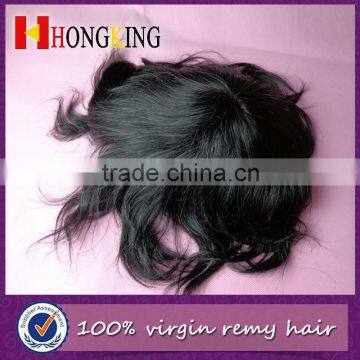 Indian Human Hair Invisible Thin Skin Hair Toupee