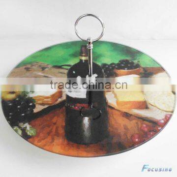 with handle tempered glass cutting board