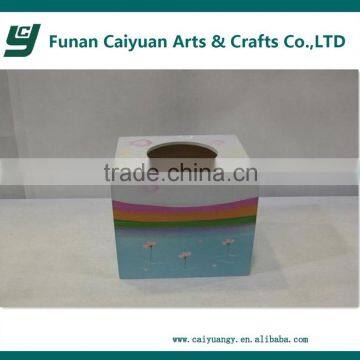 2014 hot sell new design popular high quality small wooden box for tissue box