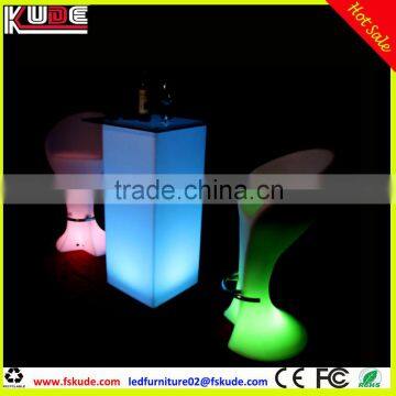 LED high top bar table and chairs for bar furniture lighting