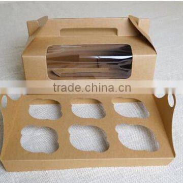 High Quality Kraft Cupcake Box.cheap Cupcake Box 4pc photo-2