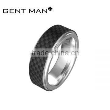 Hot Style Fashion titanium Ring carbon fiber Finger Rings Wedding Ring for Men