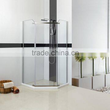 Fancy Framed Tempered Glass Bath Shower Room photo-3