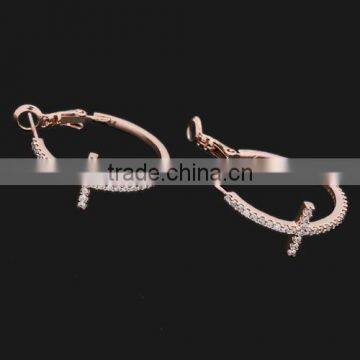 Golden Manufacturer Girls Hoop Earring Diamond Earring photo-3