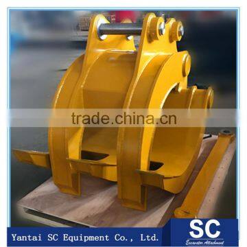 excavator grapple, log grapple, wood grapple for excavator low price