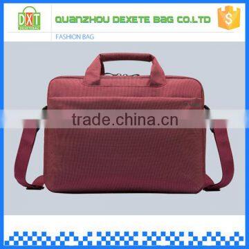 With handle and ajustable shoulder polyester red japanese laptop bags