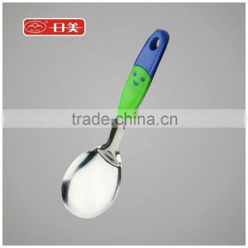 Plastic Handle Stainless Steel Rice Spoon