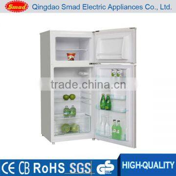 cheap and high quality double door compressor manual defrost refrigerator