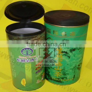 Custom paper mailing tube with plastic bottom and cover for university use