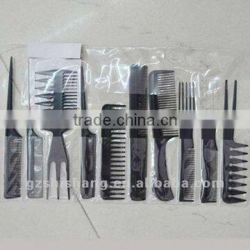 common comb hair comb set pvc bag packing