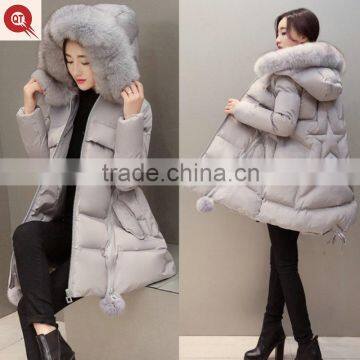 mid-thigh length extreme luxury european winter thick duck western down jackets for women, sexy women dressy down coat