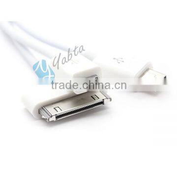 For Iphone 5 Iphone 4 Micro USB Multi 3 In 1 Data USB Cable photo-2