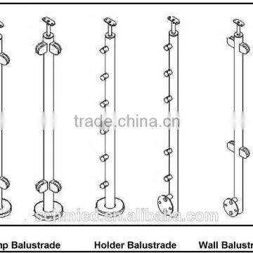 Treppen/ Glass Staircase Balustrade, Stainless Steel Glass Railing photo-2