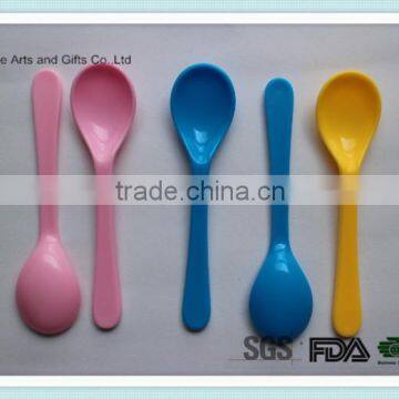 Food Grade Colorful Ice Cream Plastic Mini Spoon photo-2
