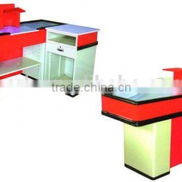 RH-CR008 Supermarket Checkout Desk Cash Counter Table Design