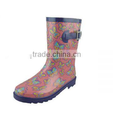 Children colorful fashion rubber rain boots