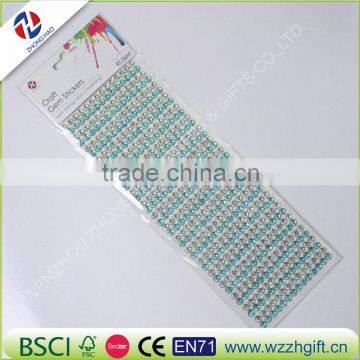 Crystals Rhinestones Car Decor Decal Styling Diamond Self Adhesive Sticker Flat acrylic drilling stickers