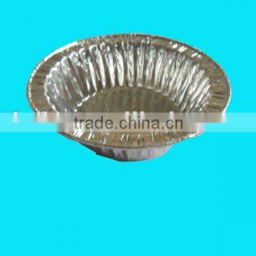 Round aluminum foil container food