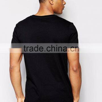 Daijun OEM Men v Neck Wholesale 100%cotton High Quality Blank Plain T-shirts photo-2