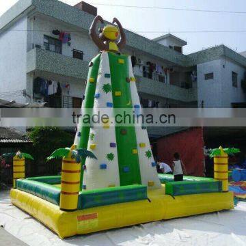 2016 NEW jungle inflatable climbing, inflatable rock climbing wall for climbing sport