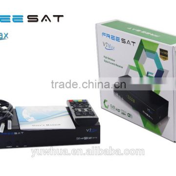 android satellite receiver android dvb s2 Freesat V7 Max indian channels set top box with hd output