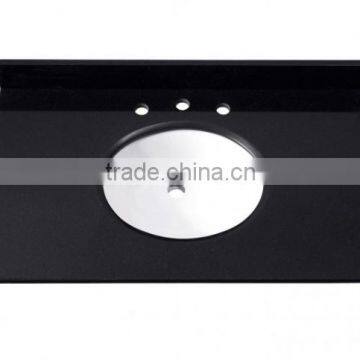 Cherry Red Traditional Solid Wooden Bathroom Vanity With Marble Top photo-4