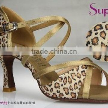 Woman Latin Salsa Shoes Fashion Leopard Dance Shoes